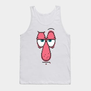 big nose pixel pink Tank Top